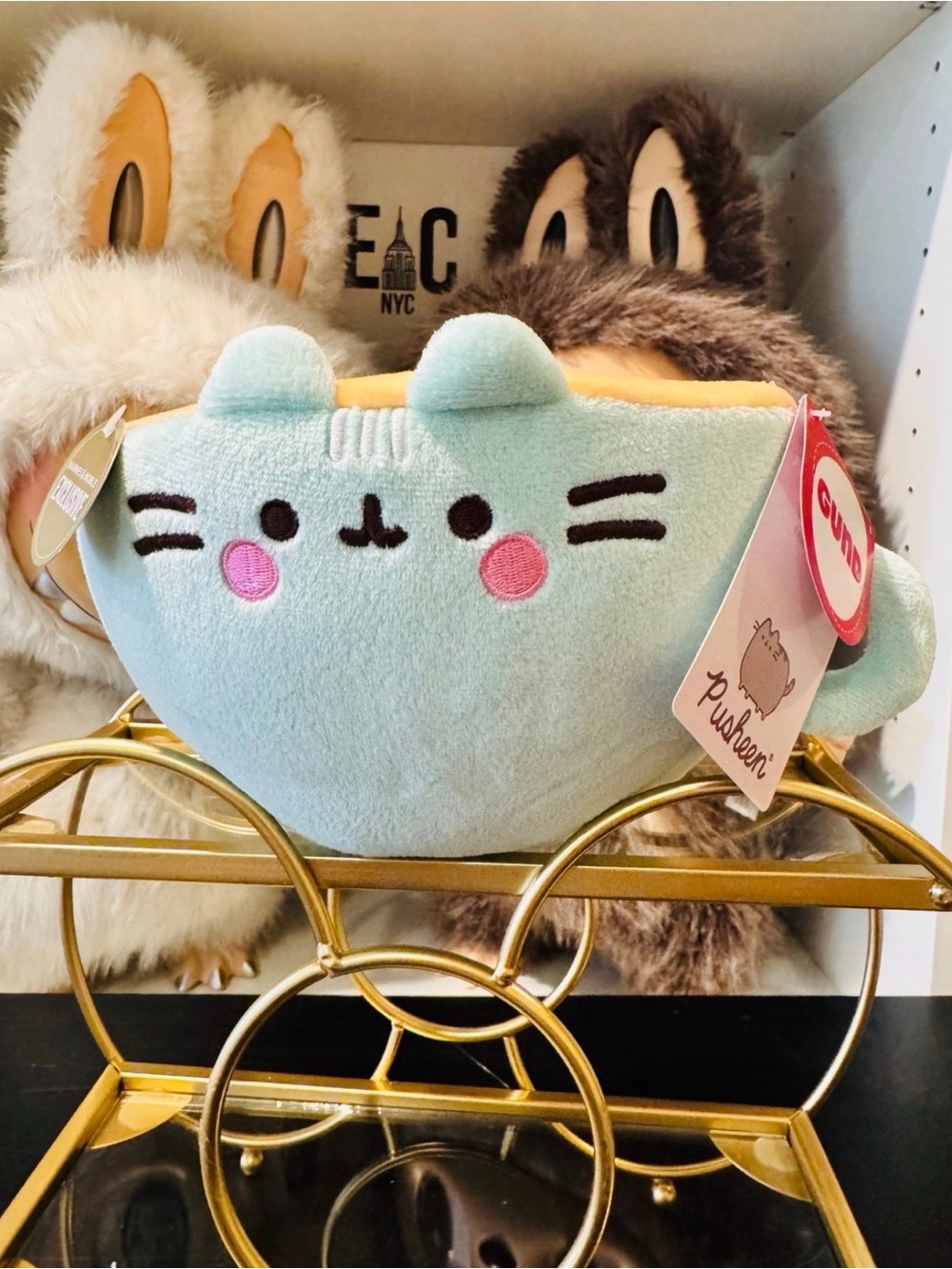 Pusheen Catpusheeno Capuchino Coffee 6inches Plush Gund New with Tags